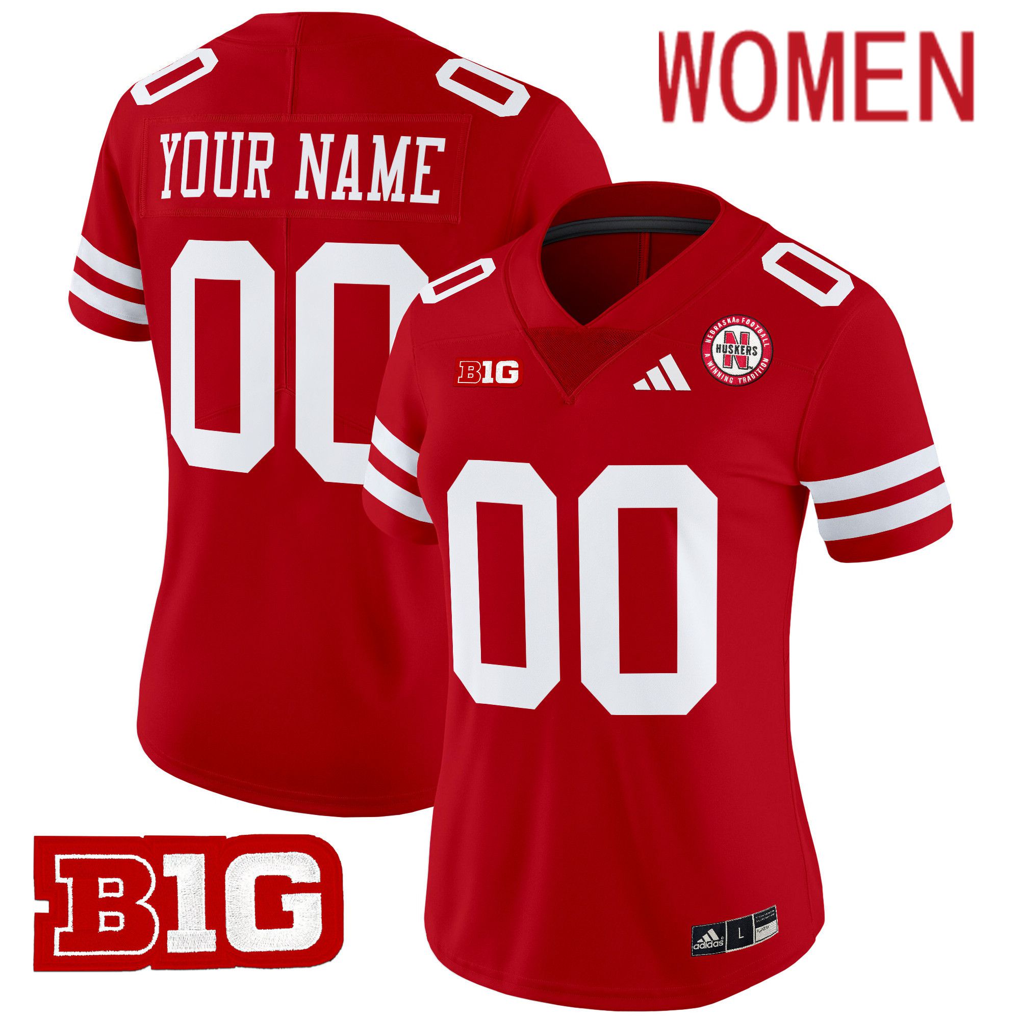 Women Nebraska Cornhuskers Red 2024 Vapor Limited Custom NCAA Jersey